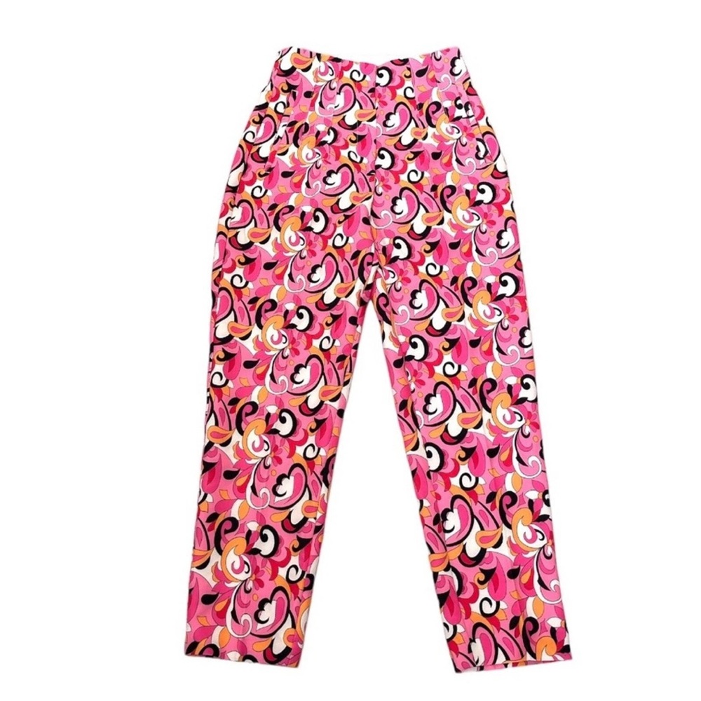 NWT ZARA Paisley Floral Straight Leg High Waist Pants 1478/935 Size Medium - Picture 3 of 5